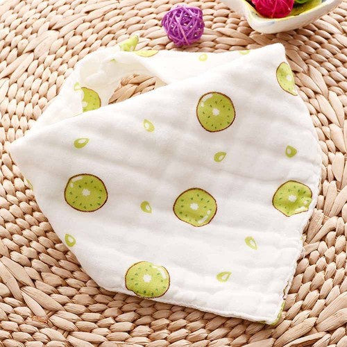 Feeding Kids 8 Layers Cotton Gauze Burp Cloths Baby Clothing Triangle Bibs