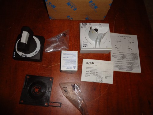 ROT DOOR HANDLE LOCK HANDLE+DEVICE BLACK CAT#NZM2-XTVDV-NA NEW EATON
