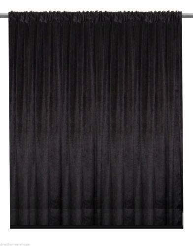 Black Velvet Custom Panel Drape 10W x 8H Photo Shoot Display Backdrop Curtain