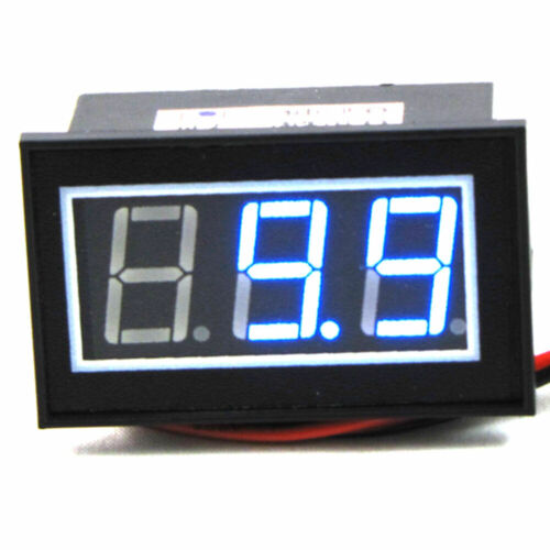 Mini Blue Volmeter LED Digital Display Volt Voltage Meter 4.5 to 30V 9V/12V/24V 