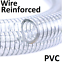 Details about  &nbsp;WIRE PVC REINFORCED SUCTION & DELIVERY HOSE - STEEL SPIRAL 19mm 25mm 32mm 38mm