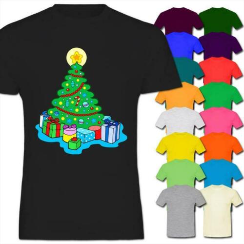 Christmas Tree with Star on Top and Gifts Underneath Kids Boy Girl T-Shirt 
