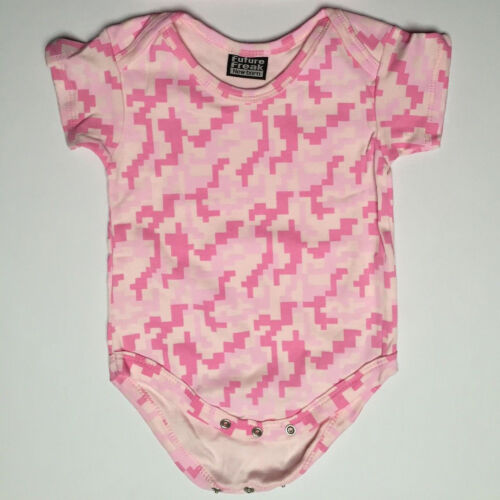 100% Cotton Pink Camo Baby Girl Vest-Grow Velvet-Newborn/12-18 