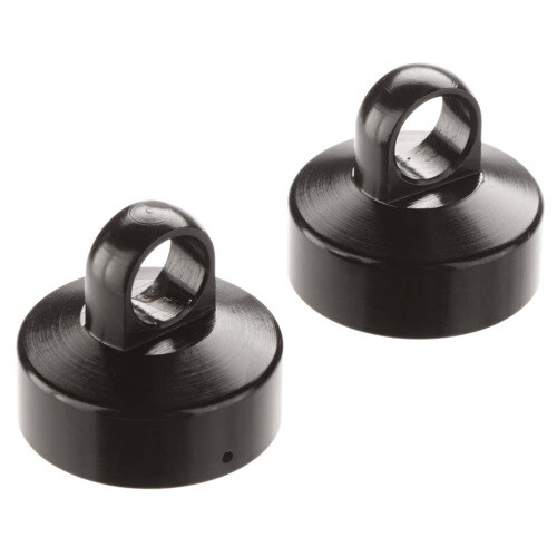 2 ARRMA AR330204 Shock Cap Upper Aluminum Black Typhon Kraton