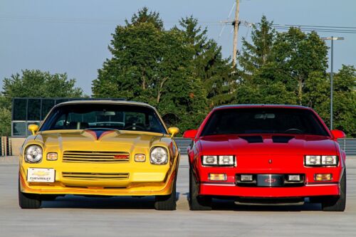 24x36 inchesAWESOME! 1980 and 1988 Camaro Z28 Sport Coupe and IROC-Z