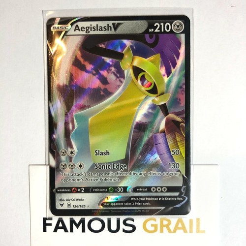 Collectible Card Games 126 185 Rare Holo Card Pokemon Vivid Voltage Mint In Hand Aegislash V Thundercanyonbrewery