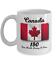 Canada 150 Years Anniversary Mug Gift Flag Maple Leaf Canadian 150th Souvenir 
