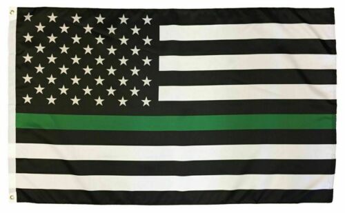 Details about  / Thin Green Line Flag USA Army Military Law Sheriff Deputy 3x5 Feet Banner Flag