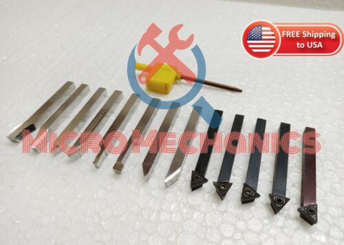 Indexable Tools With 15 Inserts EMCO UNIMAT MYFORD 6MM HSS Lathe Form Tools 