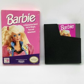 Vintage Barbie - Nintendo NES 1991 w/ Box, NO MANUAL - Tested, Authentic