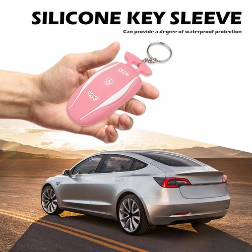 For Tesla Model 3 S Silicone Key Fob Cover Remote Case Shell Protector GO#