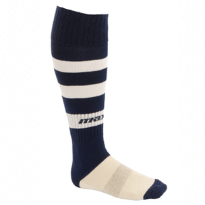 Chaussettes de Football Rayées bleu blanc Montante Max Foot africa Homme