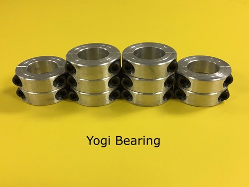 2ASC-150-10pcs 1-1//2/" Aluminum Double Split Shaft Collar