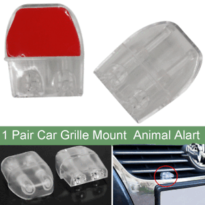 2x Car Grille Deer Animal Warning Sonic Whistle Repeller Alert Alarm Safe Guards