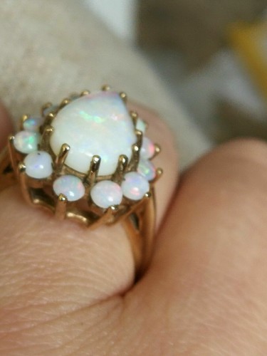 Details about / Women/'s 2.65CT Pear Cut Fire Opal 14K Yellow Gold Over Wedding Engagement Ring