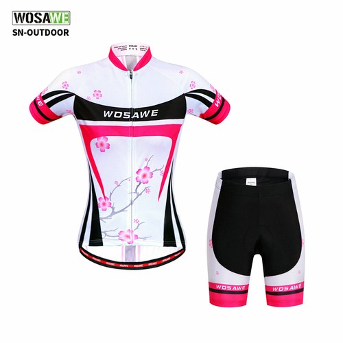 Women Cycling Kit Summer Breathable Jersey Shorts Suit MTB Bike Bicycle Wear