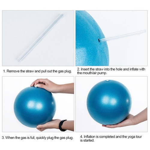 2 Pcs Anti-Burst Yoga Pilates Ball Fitness Exercise Mini Inflatable Exercise