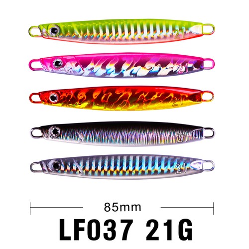 5pc Lead Metal Fish Jigs Baits 18-21-30g Fishing Lure 5 Color Bassbaits Jiggings