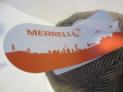 MERRELL herringbone finnic baseball cap hat NWT brown white $35