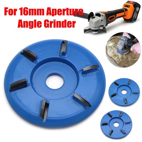 6 Teeth Power Wood Carving Cutter Disc Milling Attachment for Angle Grinder Tool