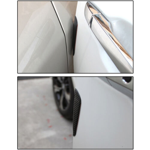4x Anti-collision Trim Carbon Fiber Car Door Edge Guard Strip Scratch Protector