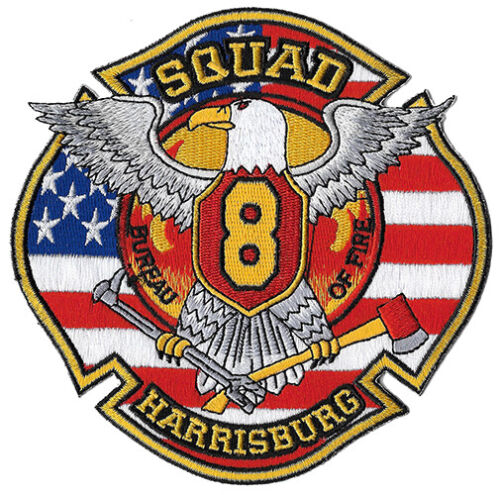 Harrisburg PA Squad 8 Bureau of Fire NEW Patch