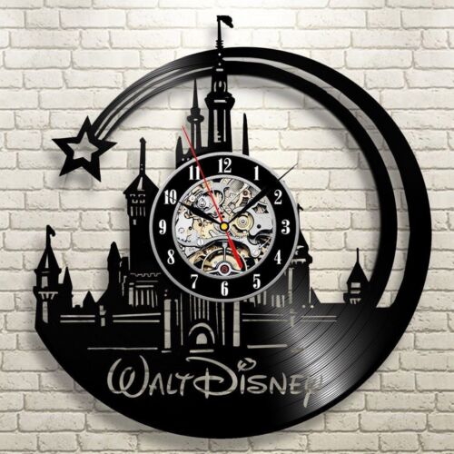 Disney Movies /_Exclusive wall clock made of vinyl record/_Gift/_Decor