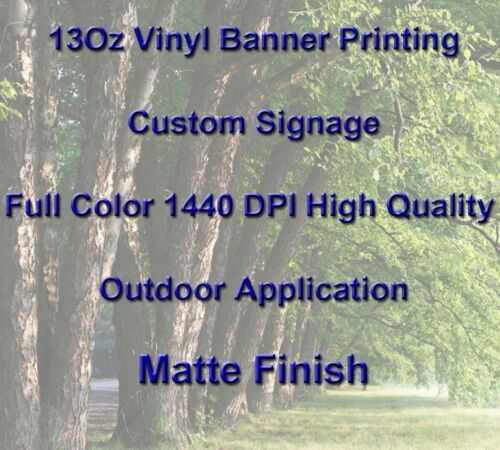13Oz Full Color Custom Signage Vinyl Banner Printing High Quality Matte Finish