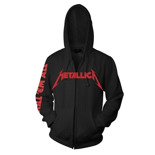 Metallica Hoody Kill Em all Official Zipper Hoodie u S.THRASH METAL