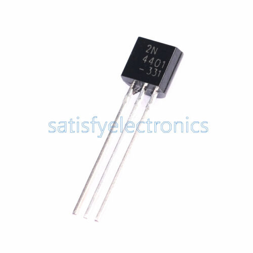 100PCS 2N4401 Transistor NPN 40 Volts 600 mA HAM Kit NEW