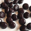 10 x 15mm round dark brown tweed effect resin shank buttons
