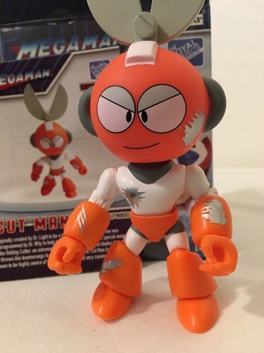 The Loyal Subjects Megaman CUTMAN Battle Damage Action vinyls Cut Mega coupe homme