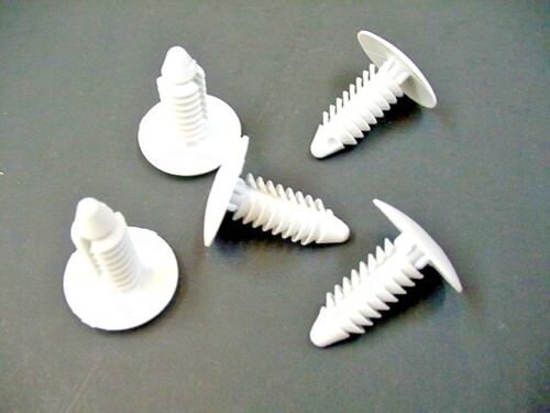 Details about  / For Toyota 5pcs NOS White Nylon Plastic Retainers Clips Bumpers Fenders 1//4/"