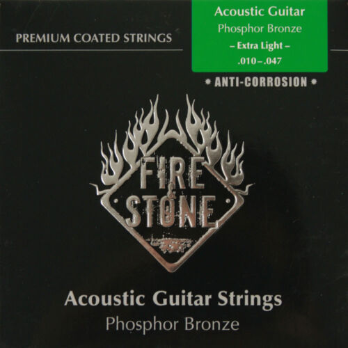Fire/&Stone Akustik Western Gitarre Premium Coated Phosphor Bronze Saiten Satz
