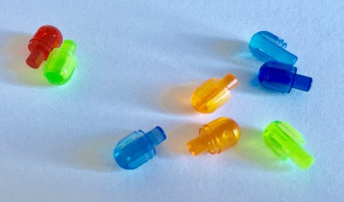 LEGO Transparent Light cover with internal bar Pt 58176 pks of 8 choose colour