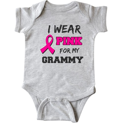Inktastic I Wear Pink For My Grammy With Ribbon Infant Creeper Awareness Breast