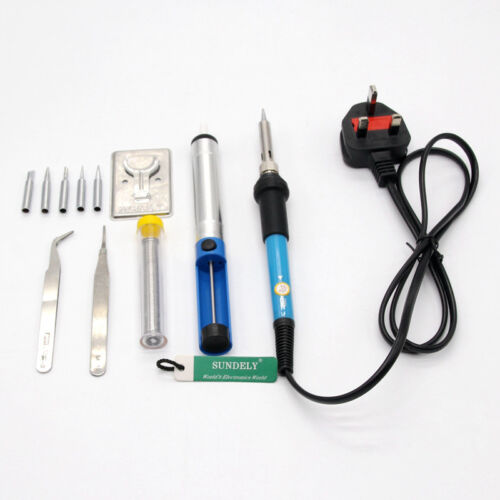 Soldering Solder Iron Kit Set 60W Adjustable Temperature Electronic Repair Tool 