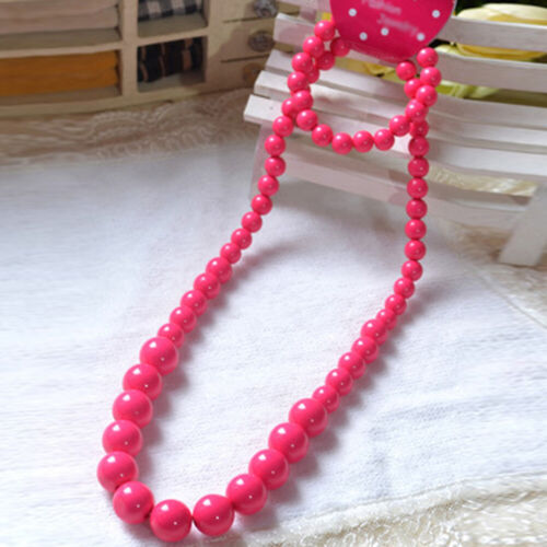 Fashion Bracelet Cute Candy Color Children/'s Collier Acrylique Perles Enfants Cadeau