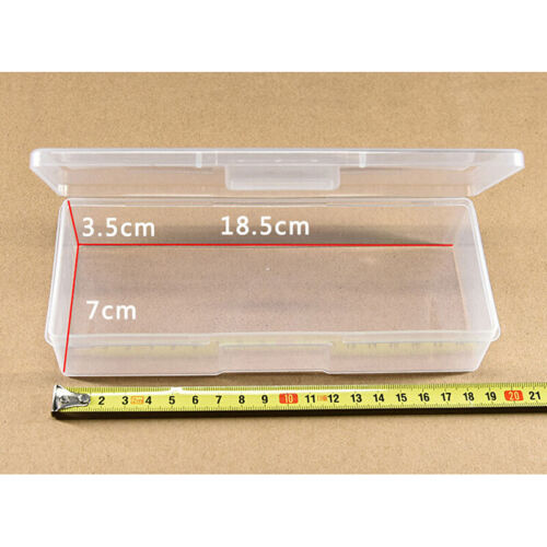 Clear Plastic Storage Box Jewelry Craft Nail Beads Container Organizer Case Tool