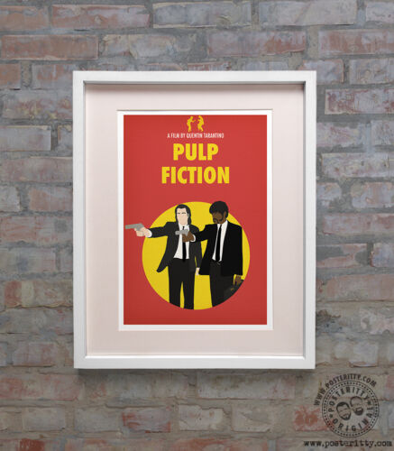 Minimalist Tarantino Movie Poster PULP FICTION Minimal Film Posteritty design