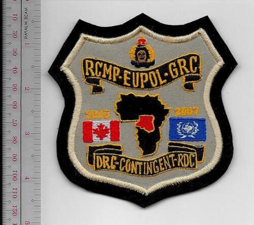 Canada Federal Police Democratic Republic of Congo EUPOL 2005-2007 UN Apprciati 