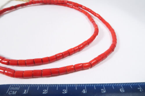 alte kleine böhmische Glasperlen rot 4mm AF51 Old Bohemian Trade beads Afrozip