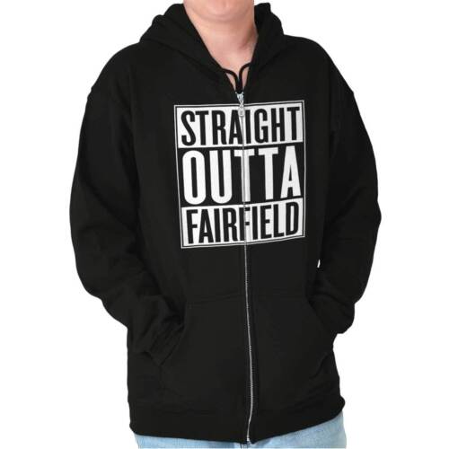 CA City Movie T Shirts Gift Ideas Zipper Hoodie Straight Outta Fairfield 