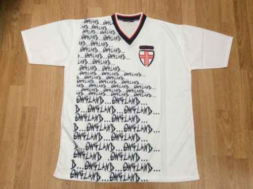 Mens sportswear col v angleterre all over print t-shirt blanc taille unique = taille l