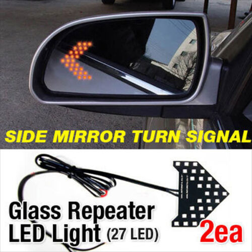 Side View Mirror Turn Signal Glass Repeater LED Module Sequential For AUDI Car 