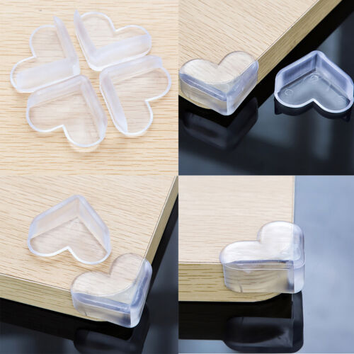 4X Child Baby Safe silicone Protector Table Heart Corner Edge Protection Cover/'
