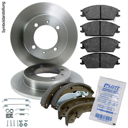 Disques DE FREIN GARNITURES frein à main set pour Opel vectra B 4-trou arrière