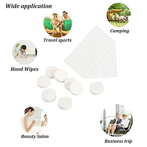 Mini Portable Disposable Magic Compressed Towel Travel Paper Tablet Coin Tissues 