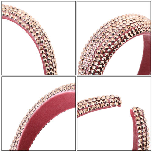 Details about   Fashion Rhinestone Full Crystal Headbands for Women Girls Wide Hairbands Baroque 
