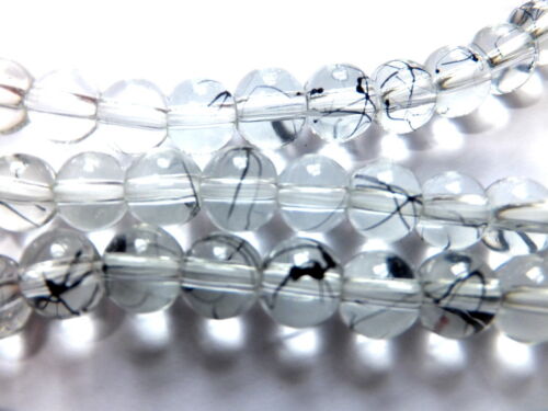1 mm trou Couleurs Diverses 4 mm 6 mm 8 mm 12 mm 14 mm Perles de verre-Banc
